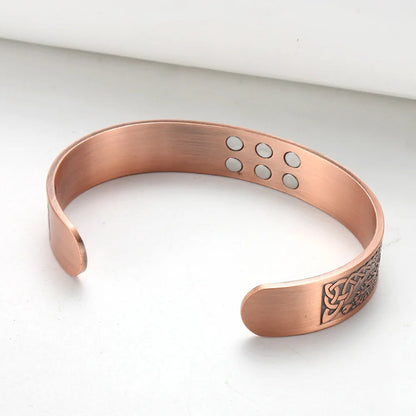 Pure Copper Bracelet + 18Pcs 3500 Gauss Magnets