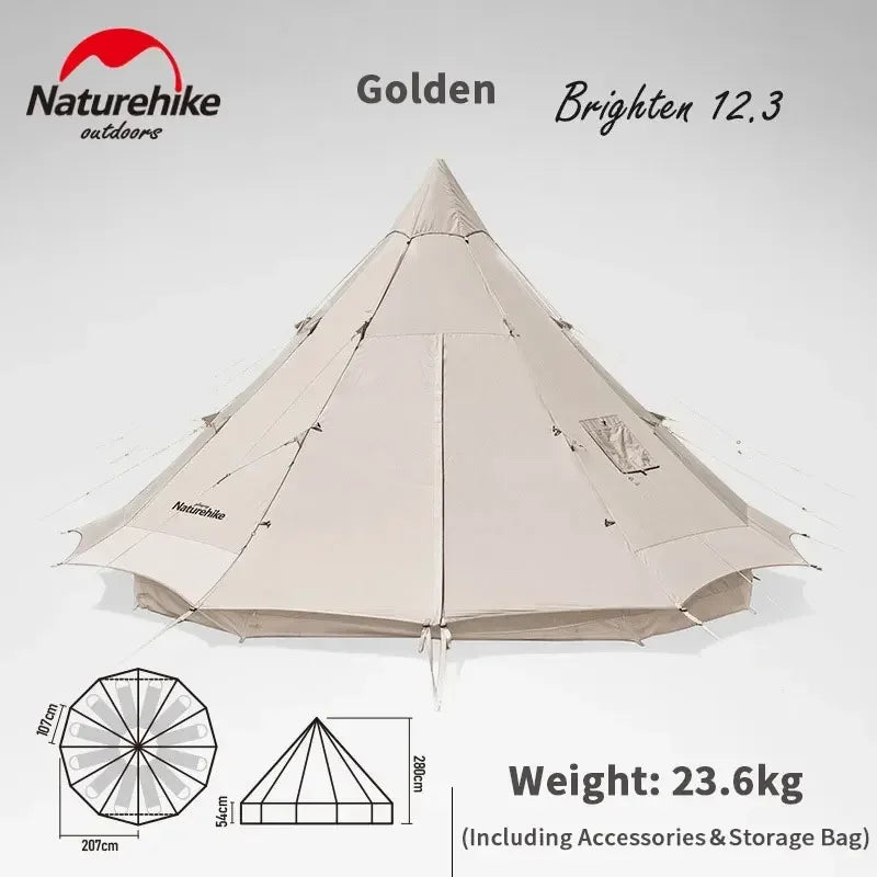 8 Person Tent Cotton Tarps Large Waterproof Glamping style