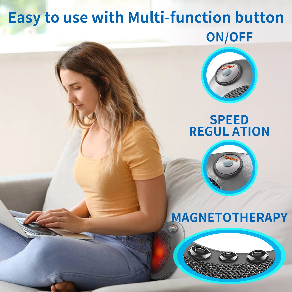 JoyfulHealthCo - Neck Massager Cushion