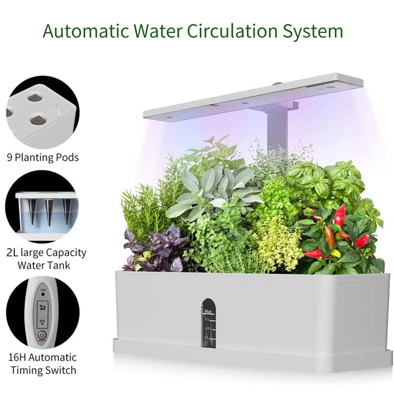 Hydroponics Growing System with growlight - Herb Garden Kit