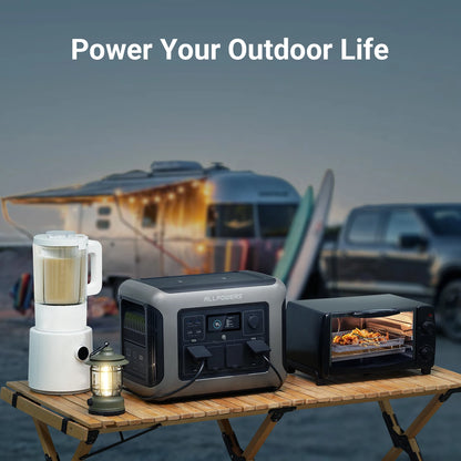 Portable Power Station 1152Wh LiFePO4 Battery, 1800W (3000W Peak) AC Output