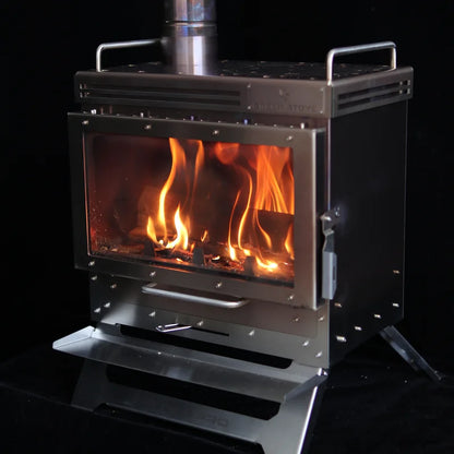 Outdoor Mini Fireplace With Chimney / Wood Stove For Tent or RV