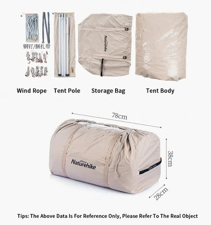 8 Person Tent Cotton Tarps Large Waterproof Glamping style