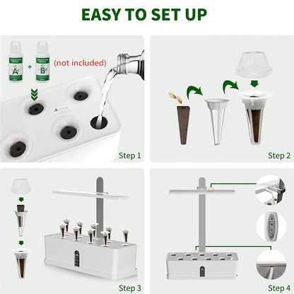 Hydroponics Growing System with growlight - Herb Garden Kit